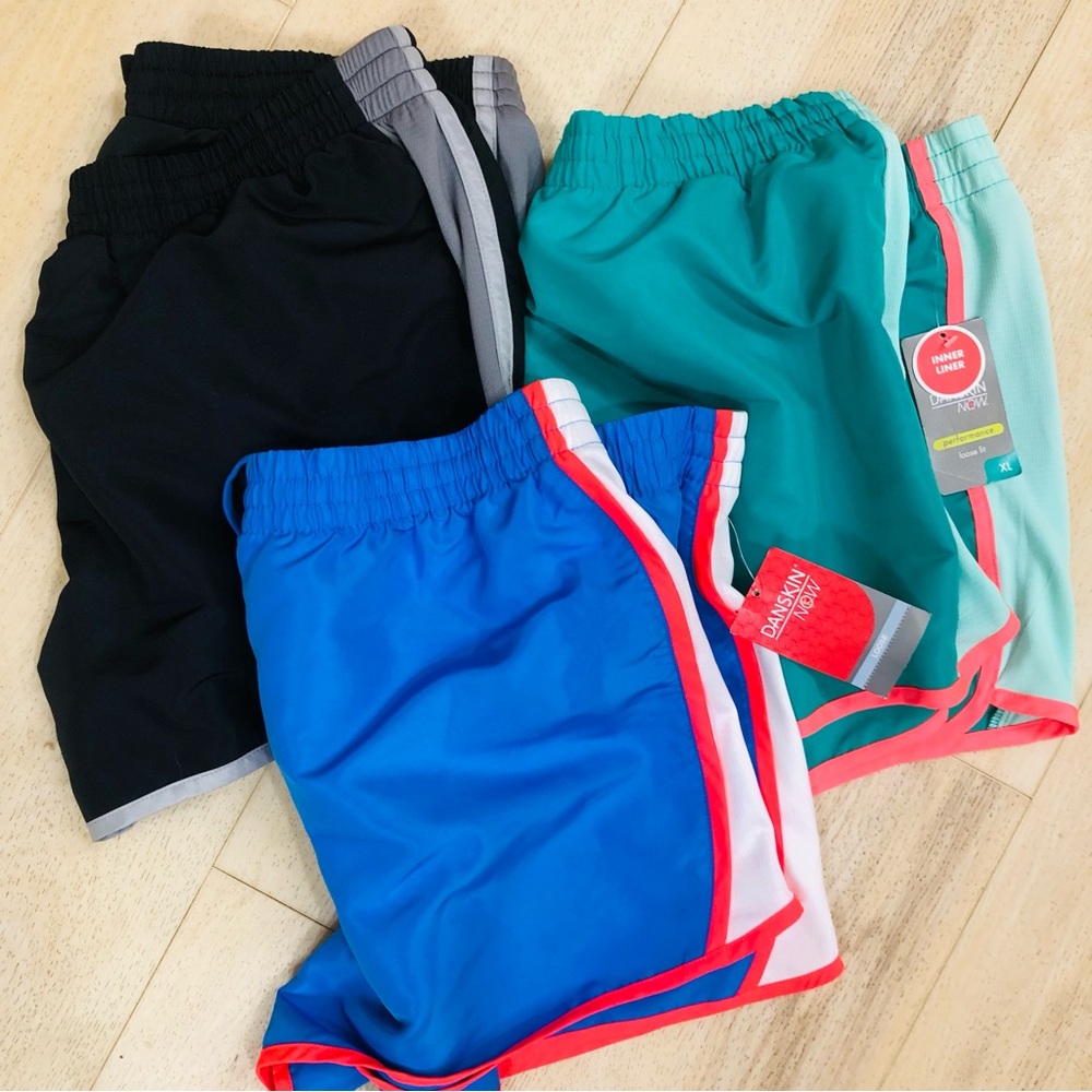 Danskin Now Womens Athletic Shorts Bundle
